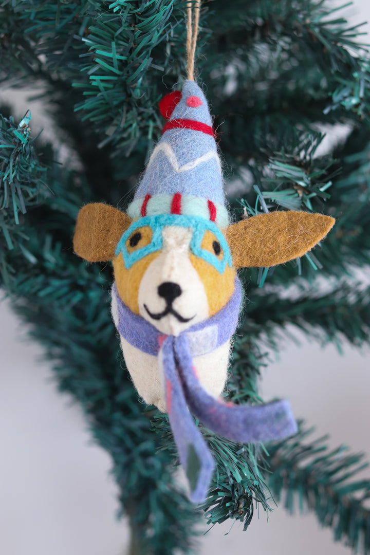 Felt Christmas Tree Ornaments - Handmade Christmas Decorations - Fido the Fashionista