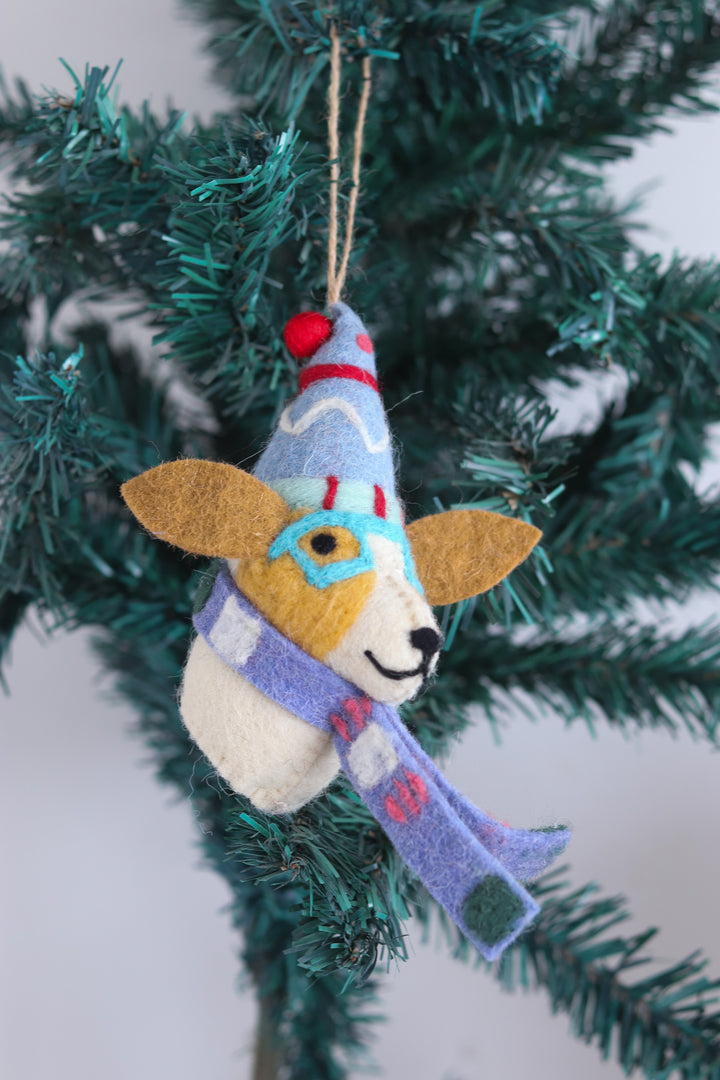 Felt Christmas Tree Ornaments - Handmade Christmas Decorations - Fido the Fashionista