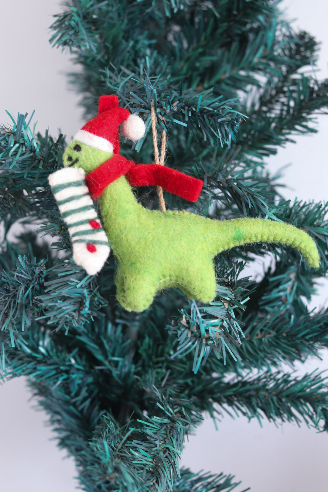 Handcrafted Christmas Tree Ornaments - Handcrafted Christmas Decorations - A Very Merry Dino