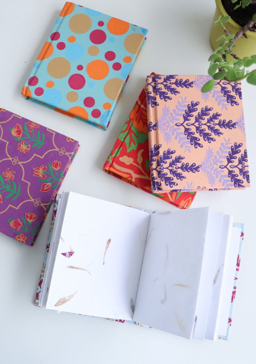 Bulk lot of Assorted Block print paper notebook - Recycled paper Diaries -5 x 5 inches