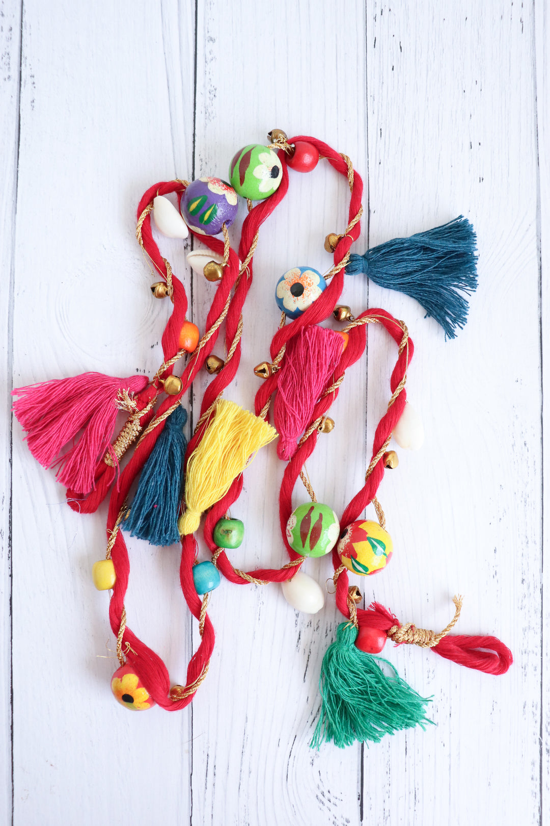 Christmas Tassel Garland - Handcrafted Christmas Decorations - Bohemian Garland