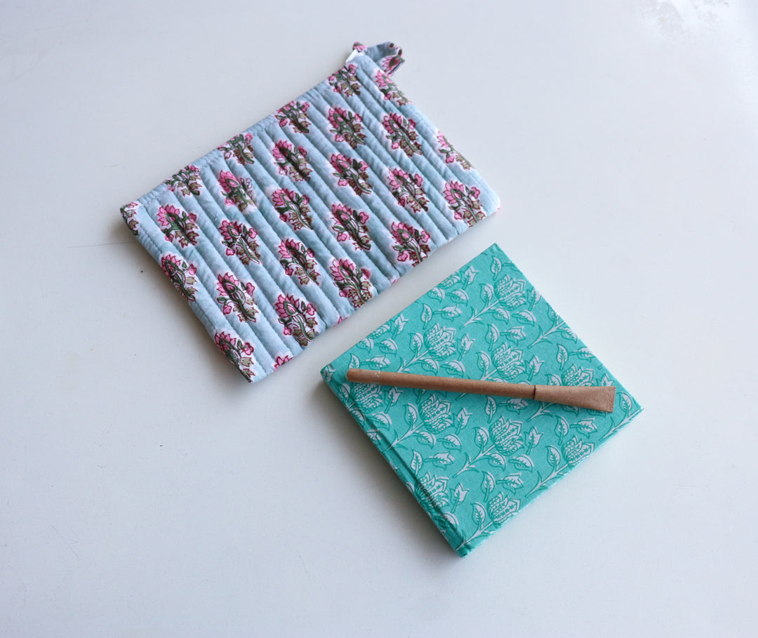 Women's day Gift hamper - Hand Block Prints - Journaling