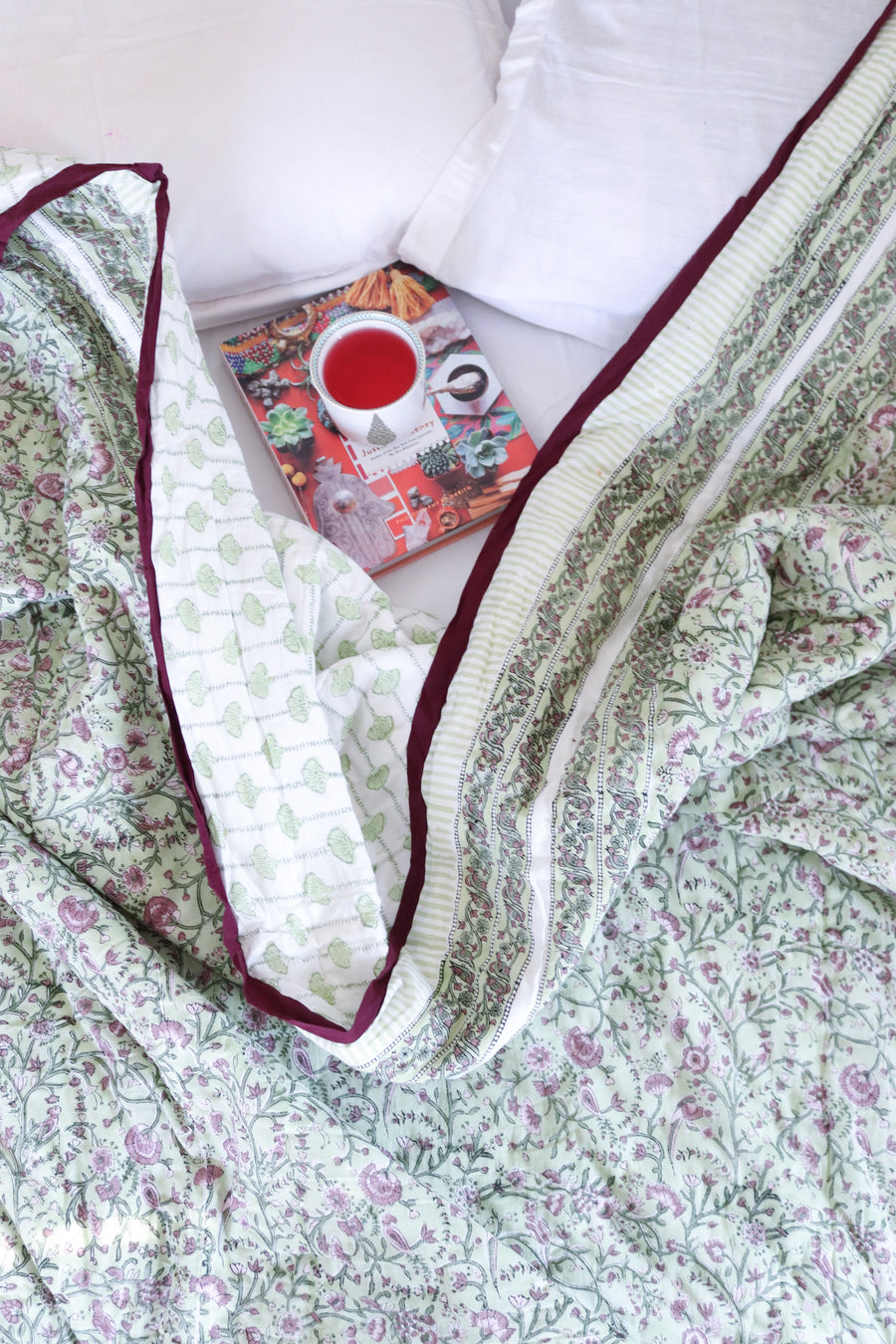 Bird Block print quilt 